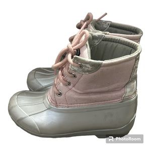 Sperry Saltwater Girl's Duck
Rain Winter Boots Size 12M Pink
Silver